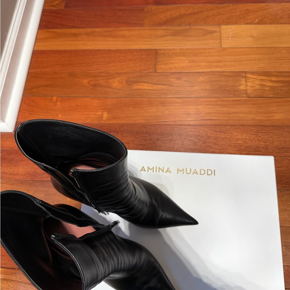 Amina Muaddi Giorgia Boots - Picture 4 of 5